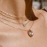 Three Bead Necklace 15"