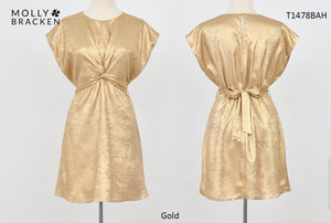 Sparking Gold Holiday Dress