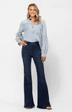 Pull On Flare High Waisted Judy Blue Jeans