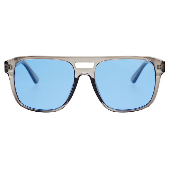 130-2 Wellington Polarized Aviator Sunglasses: Gray / Blue