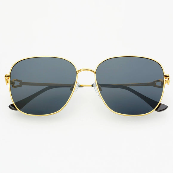 150-3 Lea Gold Gray Polarized Sunglasses: Gold / Gray
