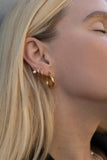 9mm Petite Hoops Gold Colored