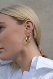 12mm Petite Hoops Gold Colored