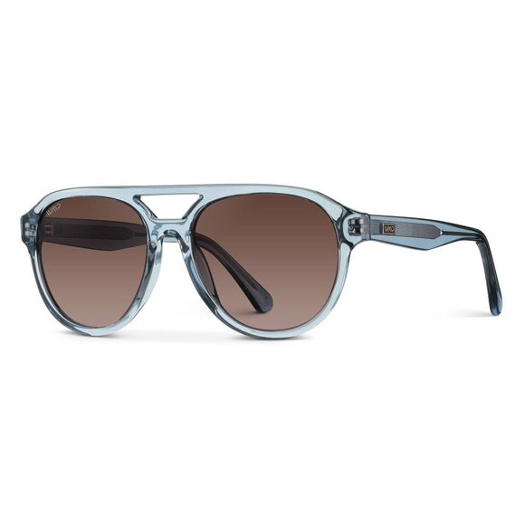 Sterling Denim Blue Brown Gradient Lens Sunglasses