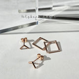 Square Ear Jacket 18KG Earring