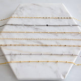 18 inches / Gold Satellite Chain Neclace