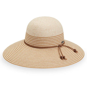 Petite Marseille Hat in White/Beige/Camel