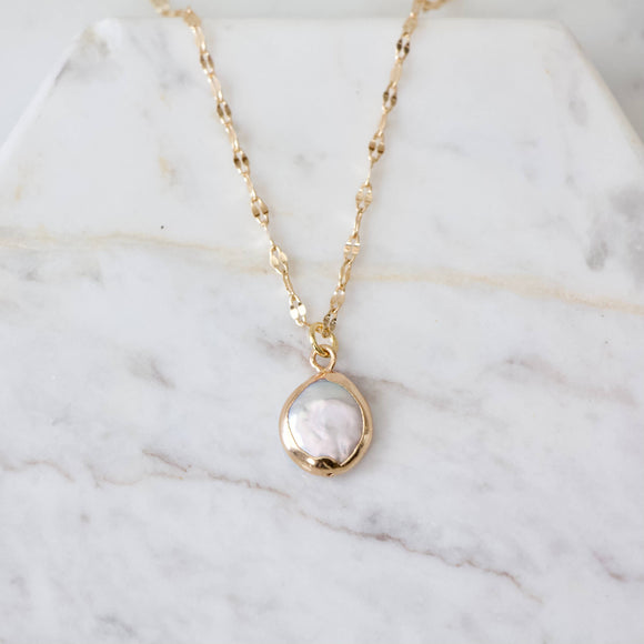Natural Pearl Necklace - Round