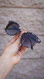 Skyler Tortoise Frame Black Lens Sunglasses