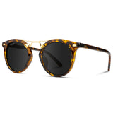 Skyler Tortoise Frame Black Lens Sunglasses