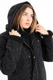 Parka in Leopard Denim with Hood