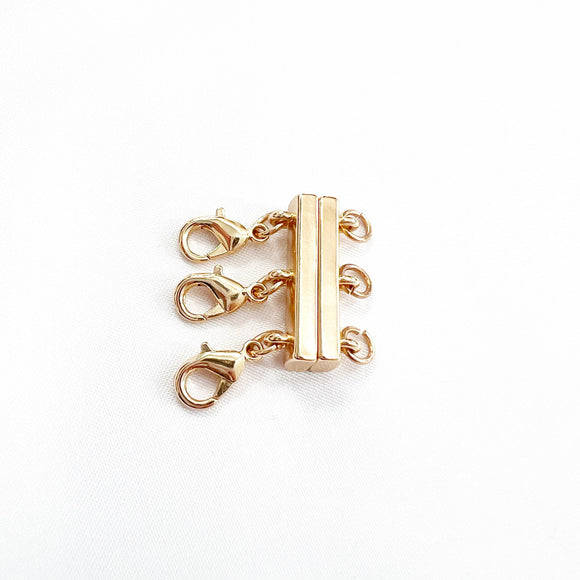 Gold Filled Layered Necklace Detangler Clasp Magnetic Necklace Detangler,  Multiple Strand Chain Necklace / Bracelet Component, CL528 - BeadsCreation4u