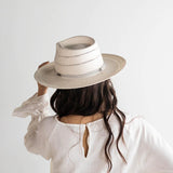 Arlo Grey Band Straw Fedora Hat