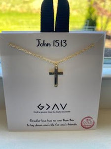 God is Greater Cross Necklace
