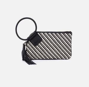 Sable Wristlet in Black and White Weave