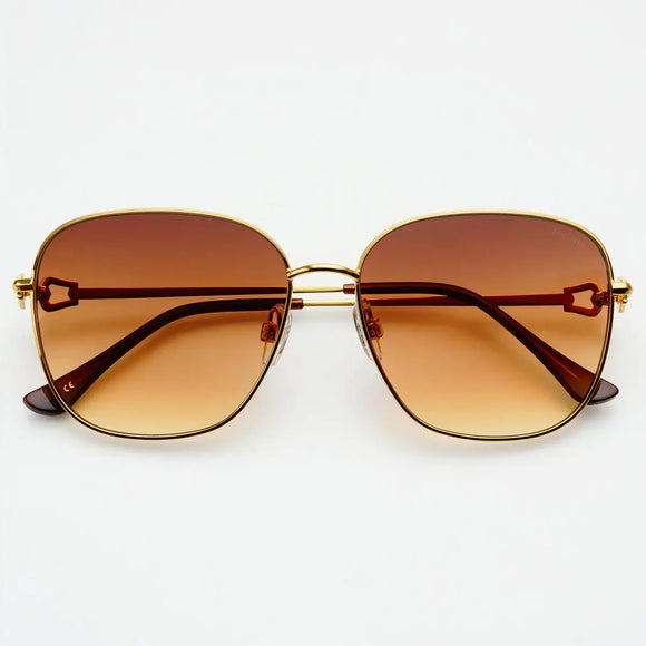 150-1 Lea Gold Brown Sunglasses