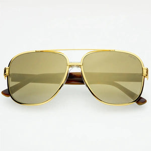 Carter Tortoise Gold Mirror Sunglasses 151-1