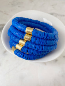 Royal Blue Disc Bracelet