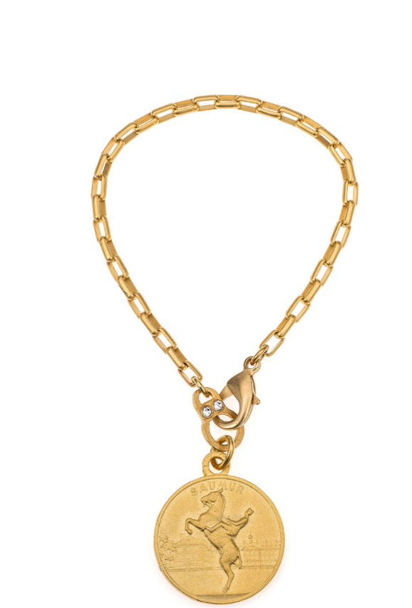 Loire Chain w/ Horse Medallion Bracelet
