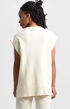 Off White Oversized Sleeveless Sweater