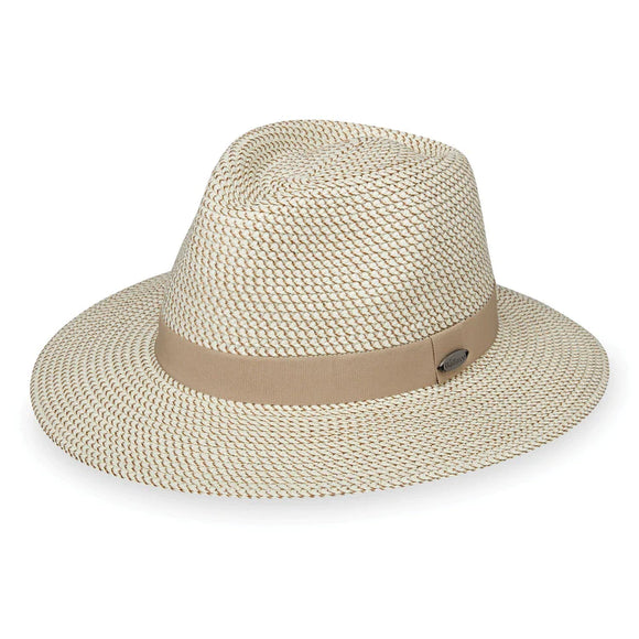 Charlie Hat in Ivory and Taupe